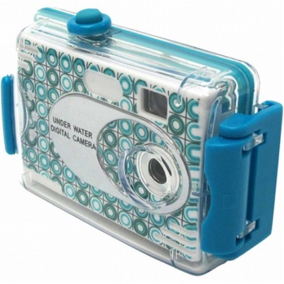 Vivitar AquaShot Underwater Digital Camera (Patterned Turquoise/Blue) - Picture 2 of 4